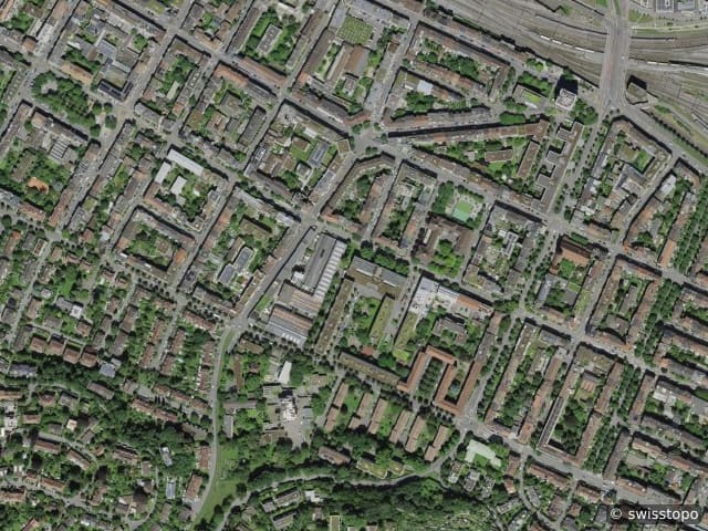 Luftbild Rheinnähe