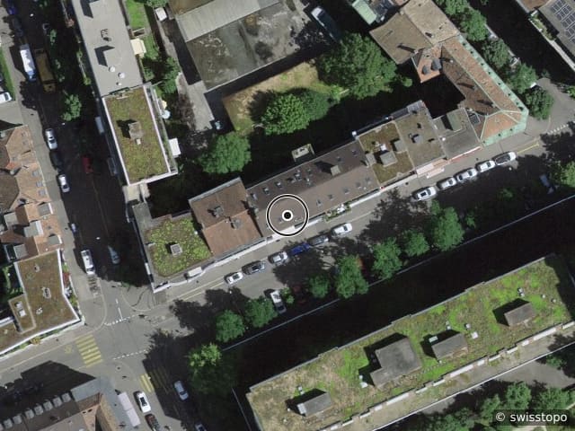 Luftbild Sperrstrasse 39, Basel