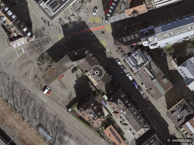 Luftbild Freyastrasse 19, Zürich