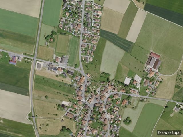 Luftbild La Croix 14, Vuarrens