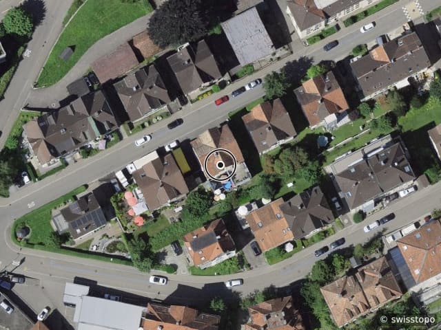 Luftbild Treuackerstrasse 37, St. Gallen