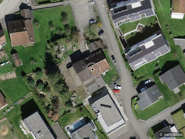 Luftbild Rue des Oeuches 4, Rossemaison