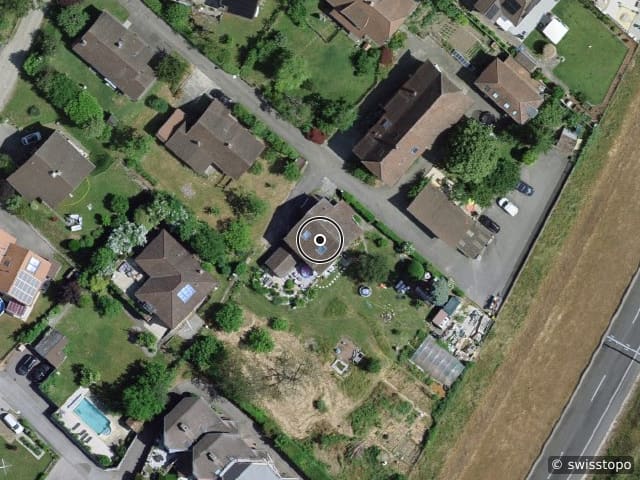 Luftbild Chemin des Vergers 24, Bevaix