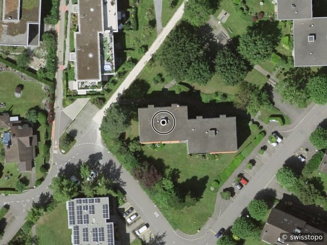 Luftbild Im Tobelacher 1, Baden-Rütihof