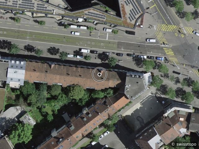 Luftbild Voltastrasse 75, Basel