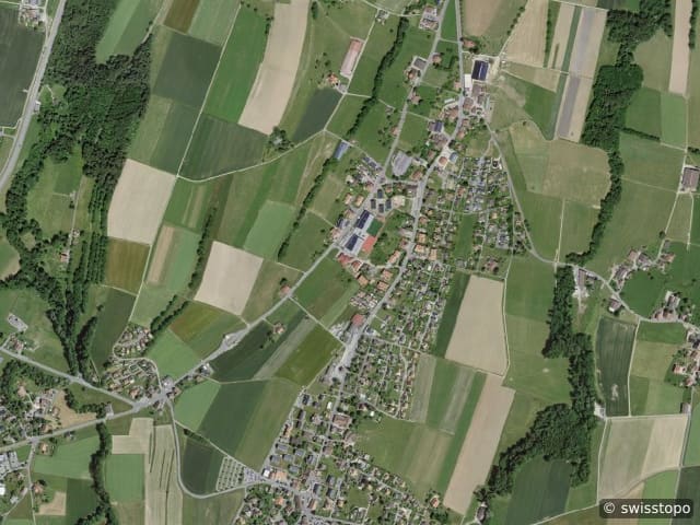 Luftbild Carrouge VD