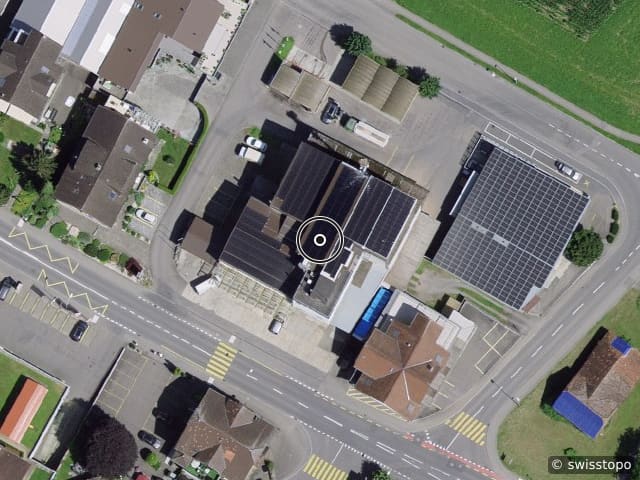 Luftbild Kantonsstrasse 14, Nottwil