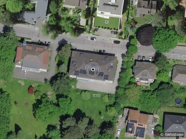 Luftbild Route du Fort Saint-Jacques 29, Fribourg