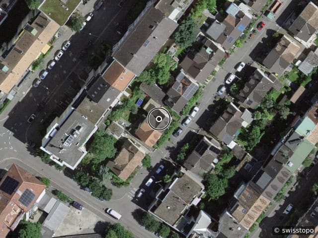 Luftbild Pfeffelstrasse 32, Basel