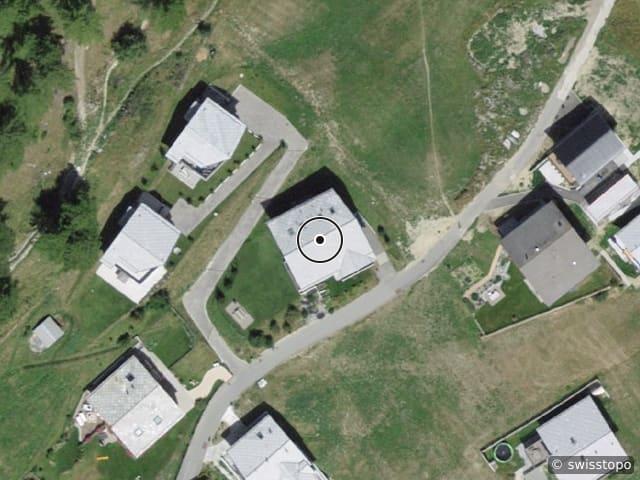 Luftbild Obere Lomattenstrasse 33, Saas-Fee