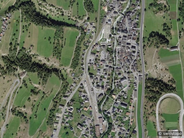 Luftbild Orsières