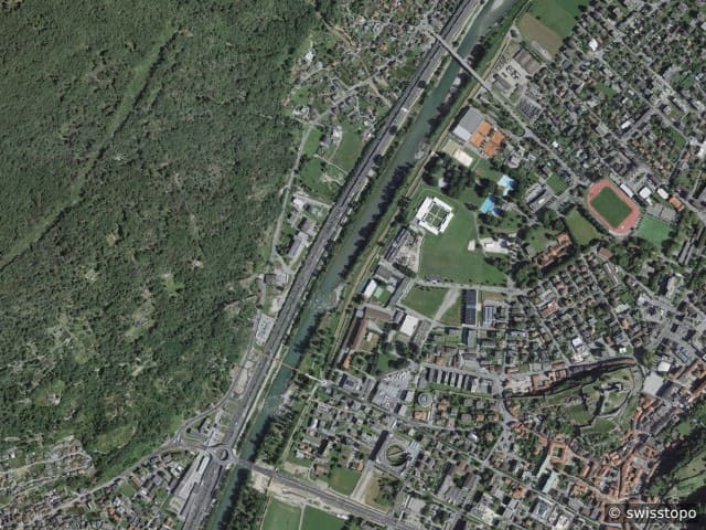 Luftbild Bellinzona-Daro