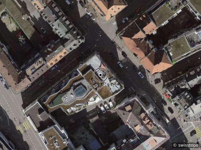 Luftbild Zentralstrasse 37, Zurich