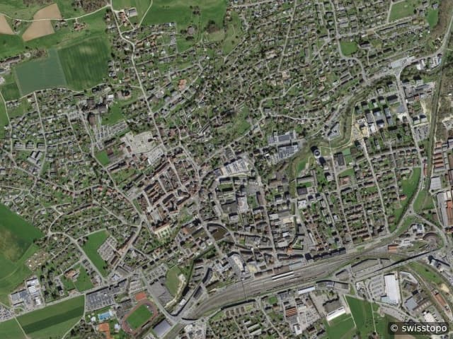 Luftbild: das Gebiet