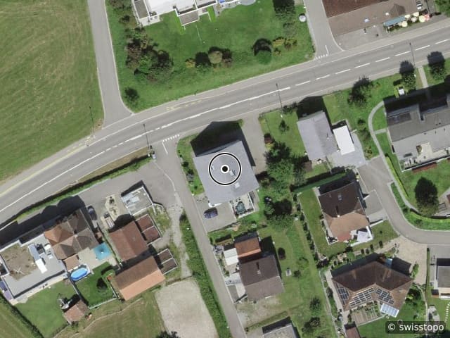 Luftbild Hauptstrasse 25, Häuslenen