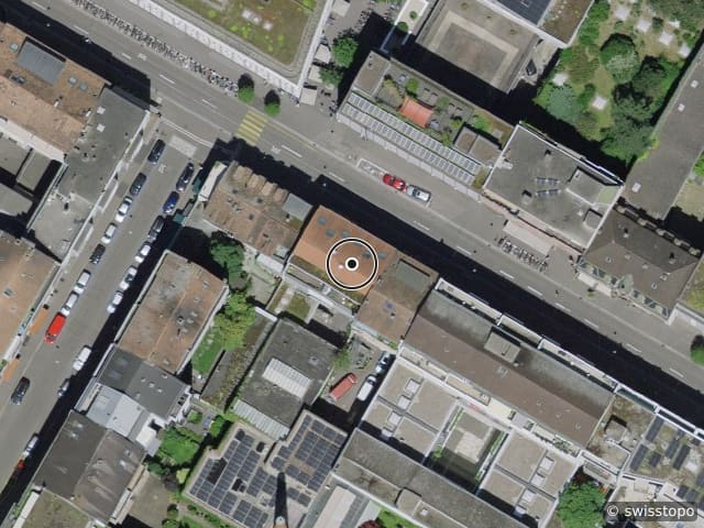 Luftbild Güterstrasse 138, Basel