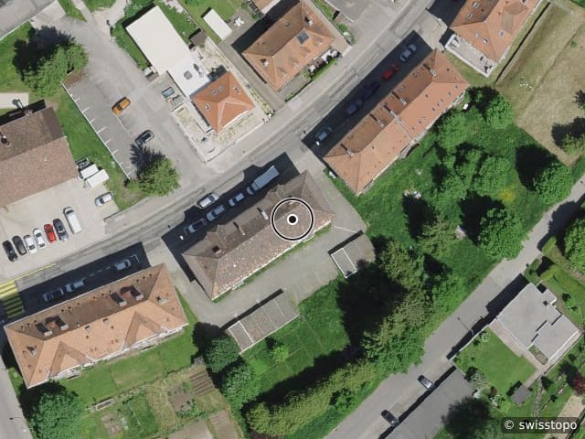 Luftbild Rue des Jeanneret 27, Le Locle