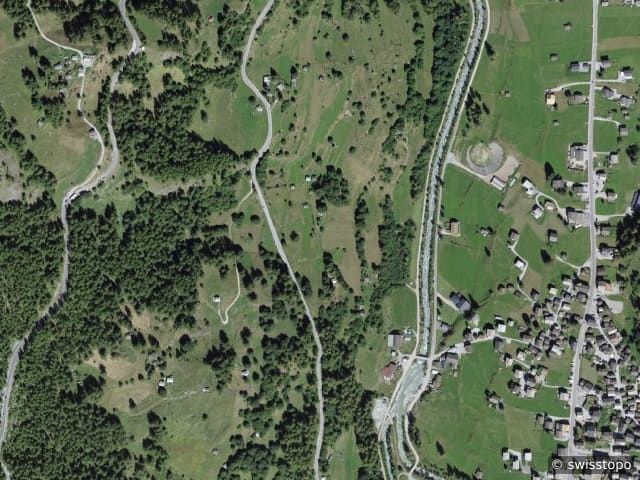 Luftbild Les Haudères