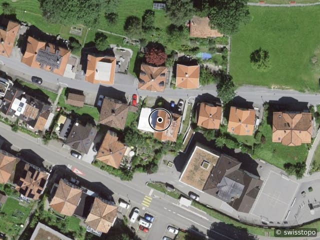 Luftbild Oberstrasse 12, Rehetobel
