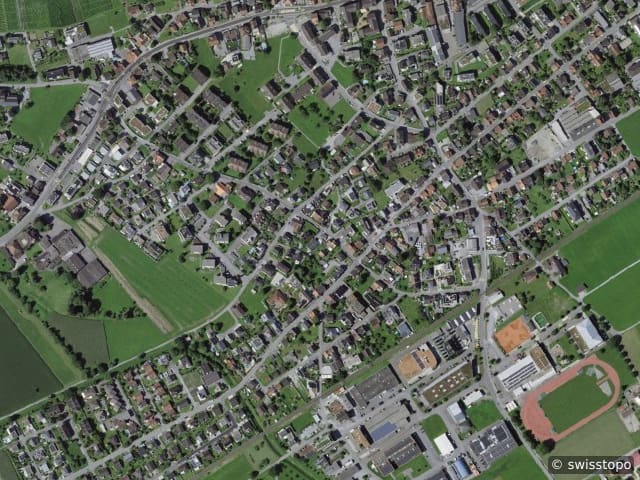 Luftbild Ort s Hauptstrasse 10, Balgach
