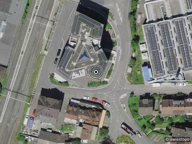 Luftbild Bahnhofstrasse 3, Münchenstein