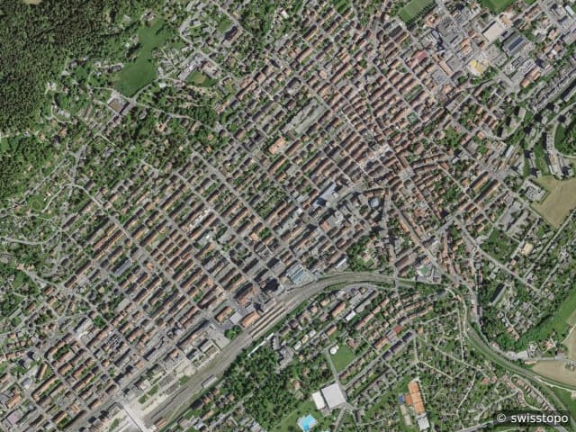 Luftbild La Chaux-de-Fonds
