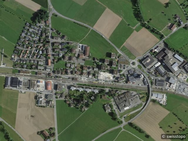 Luftbild Sempach Station