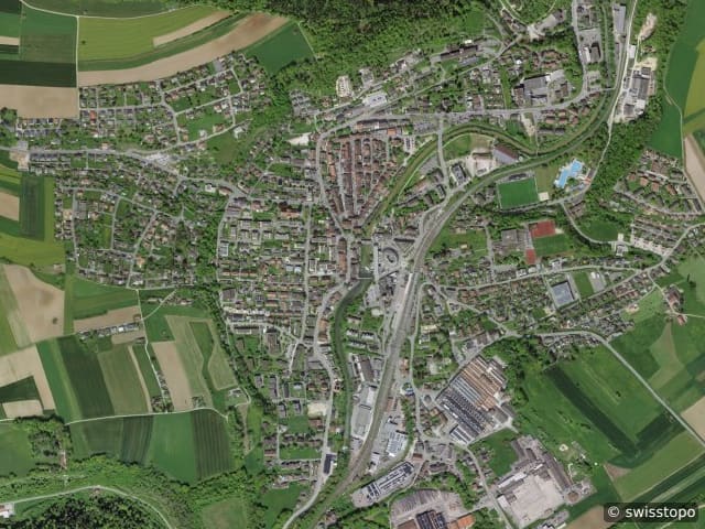 Luftbild Laufen