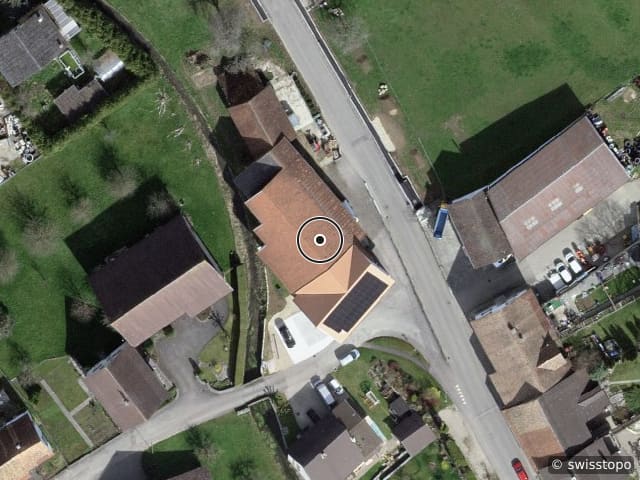 Luftbild rue du Moulin 22, Lugnez