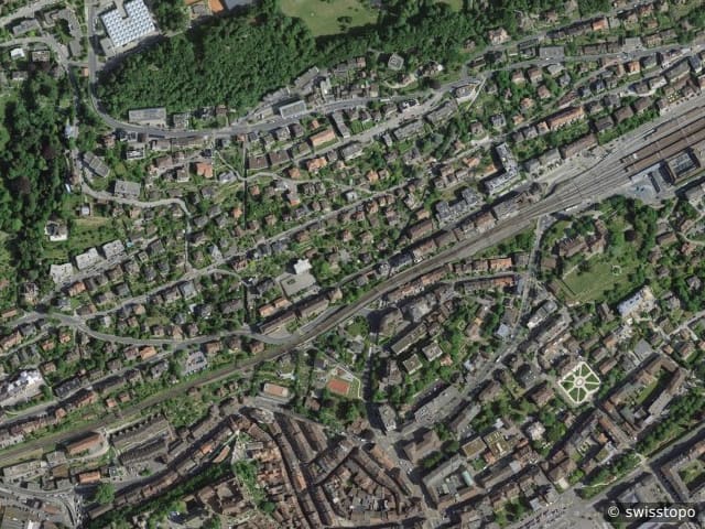 Luftbild Av. du Mail 5, Neuchâtel