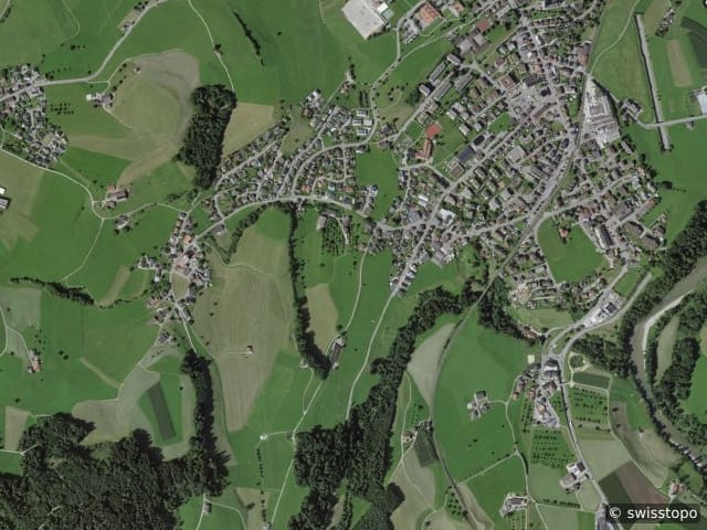 Luftbild: das Gebiet