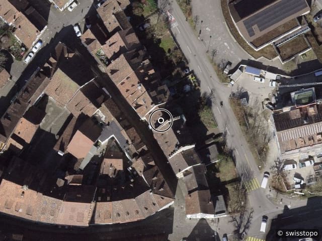 Luftbild Obergass 10, Stein am Rhein