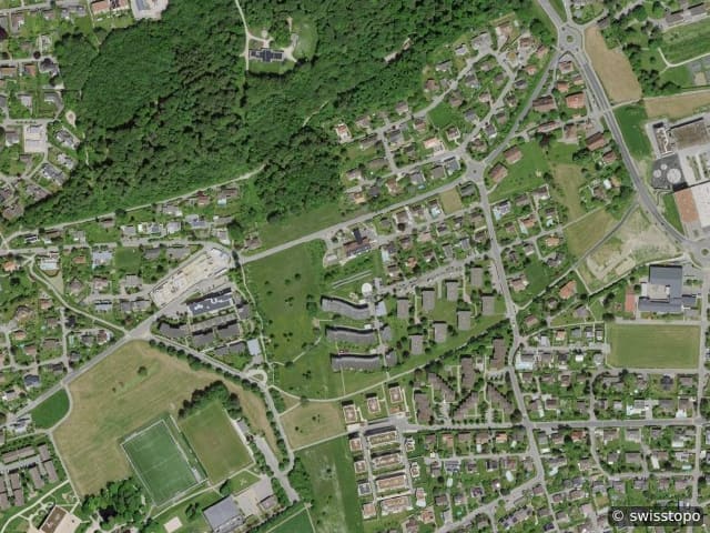 Luftbild Impasse de la Fin Derrey 8, Villars-sur-Glâne