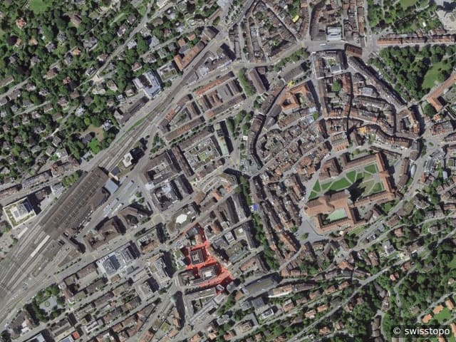 Luftbild Ort s Rosengartenstrasse 27, St. Gallen