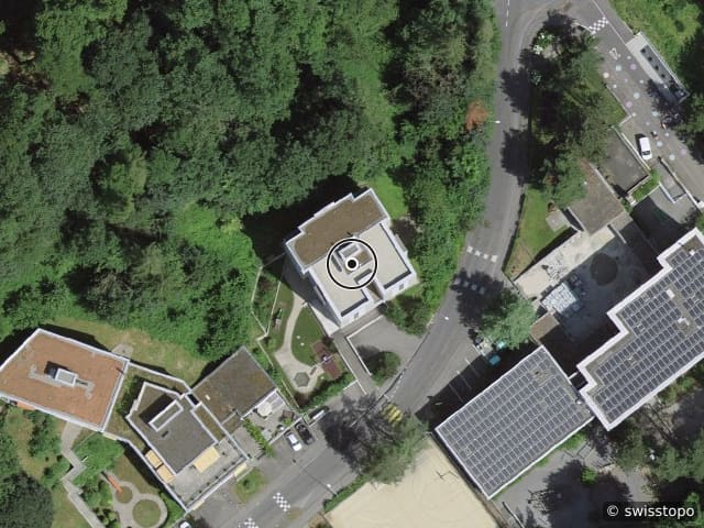 Luftbild Fluhmühlerain 12, Luzern