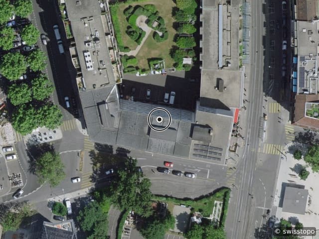Luftbild Rue des Battoirs 4, Genève