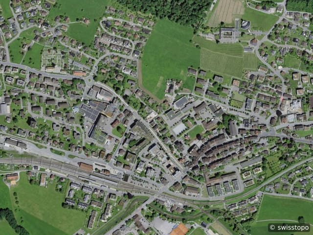 Luftbild Grynaustrasse 17, Uznach