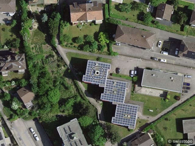 Luftbild Rue des Charmettes 31, Neuchâtel