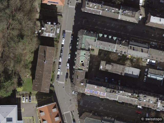Luftbild Austrasse 27, Zürich-Wiedikon