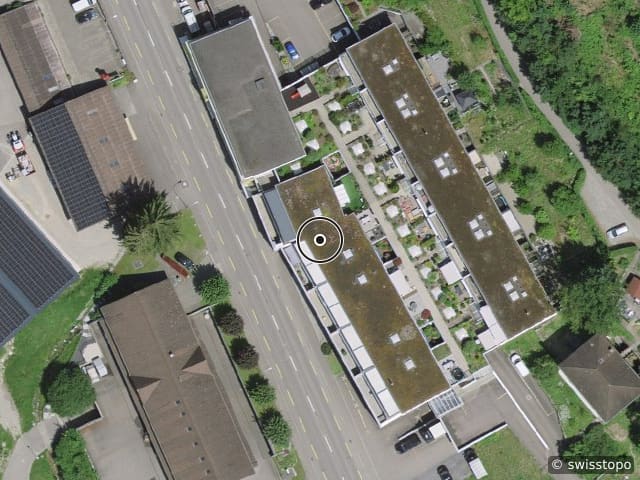 Luftbild Bahnhofstrasse 50, Mellingen