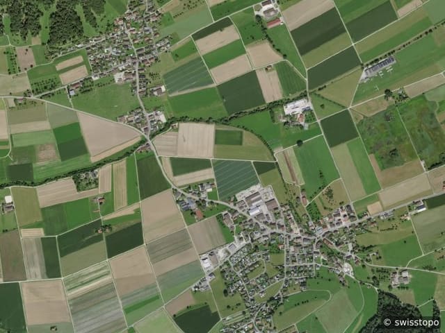 Luftbild Lommis