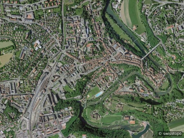 Luftbild Fribourg
