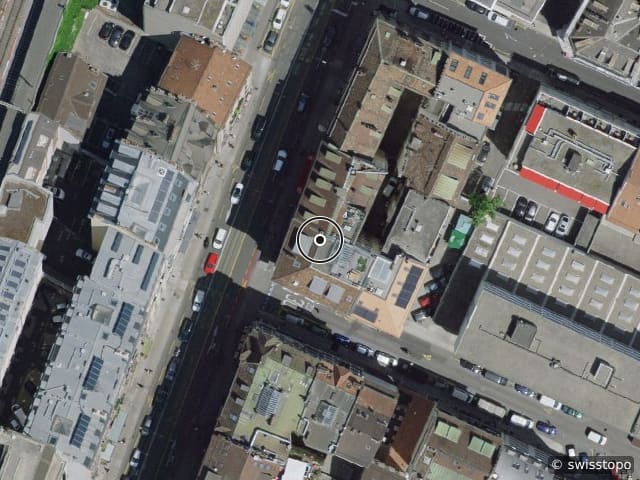 Luftbild Rue de Zurich 42, Genève