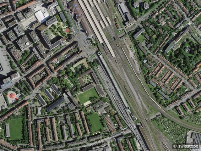 Luftbild Stadtnähe
