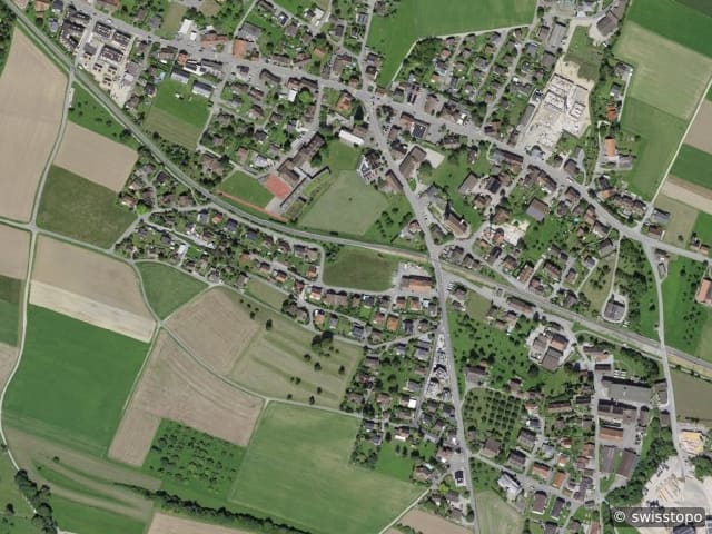 Luftbild Kirchgasse 9, Eschenz