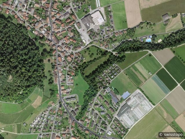 Luftbild Hauptstrasse 17A, Villigen