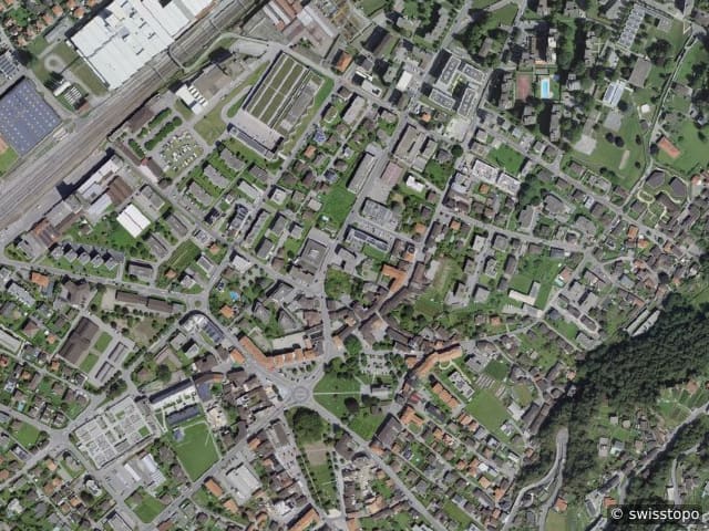 Luftbild Bellinzona
