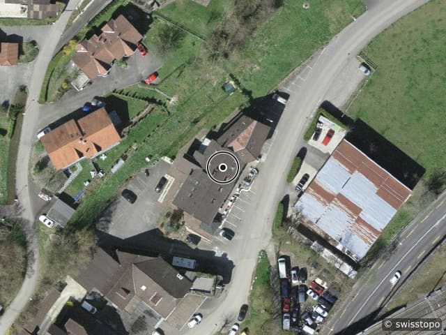 Luftbild chemin du Vorbourg 28, Soyhières