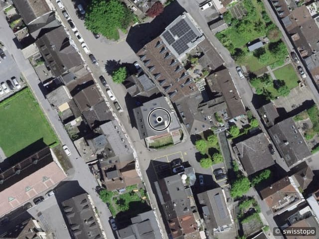 Luftbild Abläschstrasse 33, Glarus
