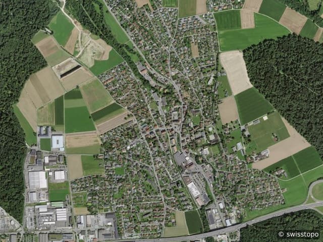 Luftbild Niederlenz
